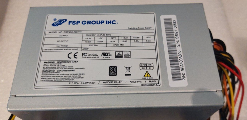 FSP Group FSP400-60ETN 80+ Platinum 400W 交流電源 新品 12 ヶ月保証 激安