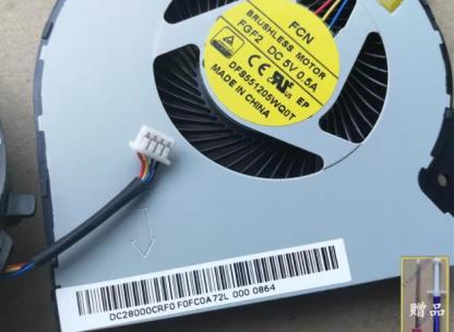FCN DFS551205WQ0T FGF2 ノート PC 用 CPU ファン SUNON 汎用 DC ファン MF75100V1-C010/C020-S9A DC5V 0.5A 4 線式 新品 1 年保証