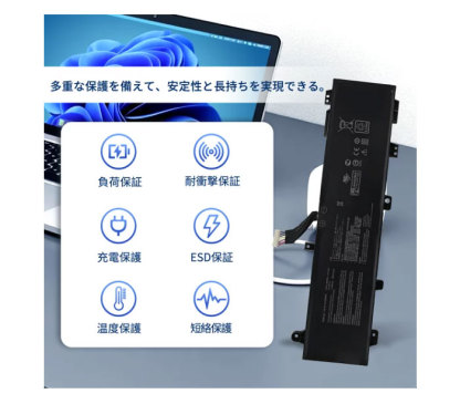 新品 ASUS TUF Gaming A15 FA506 FX506IU FA566IV series 互換バッテリー【5675mAh 15.4V】対応用 1年保証 高性能 PSE認証 互換バッテリパック