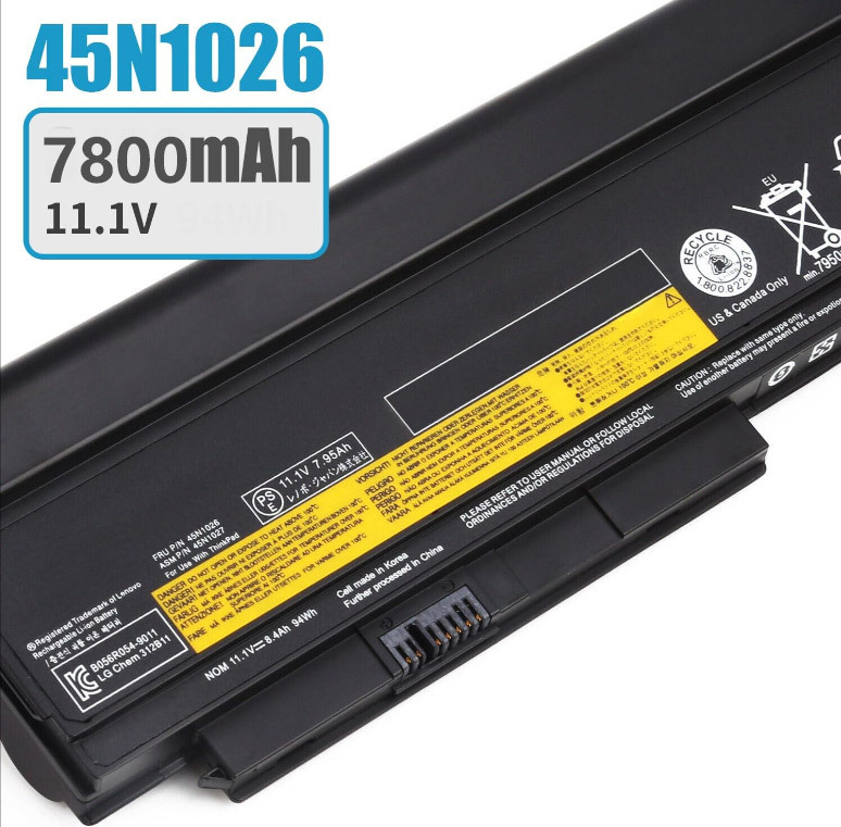 レノボ ThinkPad X220 X230 シリーズ ノート PC バッテリー 45N1029 45N1028 11.1V 7800mAh 高容量 互換性抜群 新品保証
