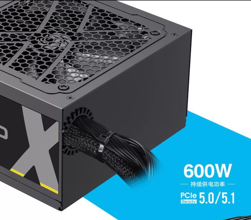 GAMEMAX 80+ Bronze Ultra-Stable Power Supply, Dual DC-DC Control, Smart 14cm Fan, Enhanced Heat Dissipation (GP SERIES)