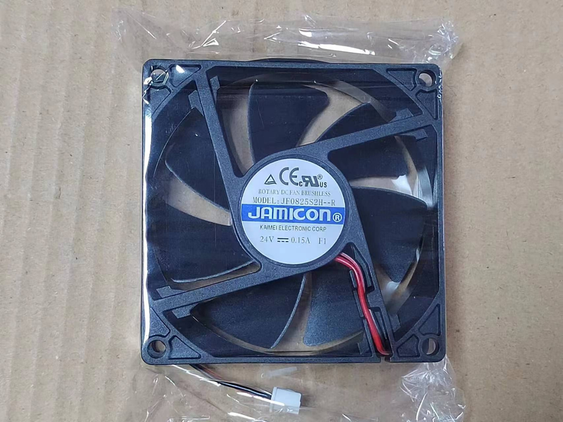 Jamicon JF0825S2H Server Square Fan DC 24V 0.15A 80*80*25mm 2Pin