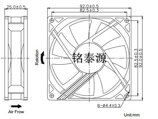 SUNON SF9225AT 2092HSL 軸流ファン AC220～240V 13/11W 92×92×25mm 2 ピン​