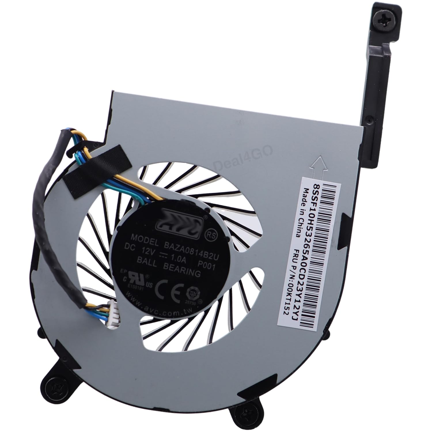 Lenovo ThinkCentre Tiny 3 M900/M700 冷却ファン 00KT152 BAZA0814B2U DC12V 1A 4-WIRE 新品互換-CPUファン販売店