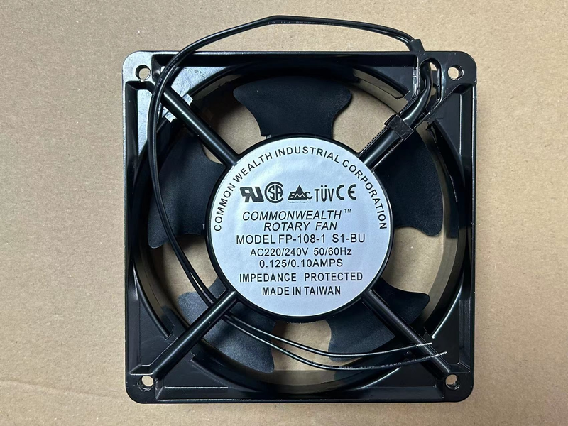 COMMONWEALTH Rotary Fan FP-108-1 S1BU 12038 12CM 冷却ファン AC220V 2 Wire 新品 12 ヶ月保証 激安