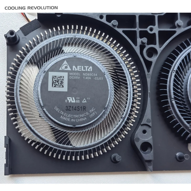 アセル Predator Triton17X 用 CPU/GPU 冷却ファン ND85C53-22J02/ND85C54-22J03 5V CPU Fan:0.70A GPU Fan:1.40A 4 線式 高品質・安価 30 日無理由返品