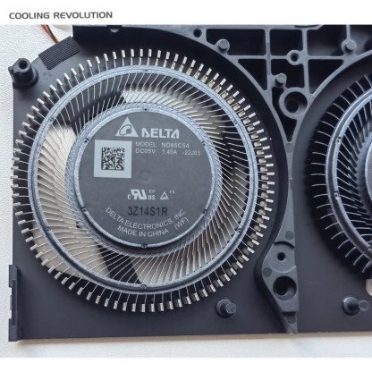 アセル Predator Triton17X 用 CPU/GPU 冷却ファン ND85C53-22J02/ND85C54-22J03 5V CPU Fan:0.70A GPU Fan:1.40A 4 線式 高品質・安価 30 日無理由返品