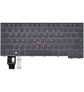 Replacement Keyboard for Lenovo Thinkpad T14 Gen 3 4, Thinkpad L14 Gen 3 4 & Thinkpad P14s Gen 3 ...