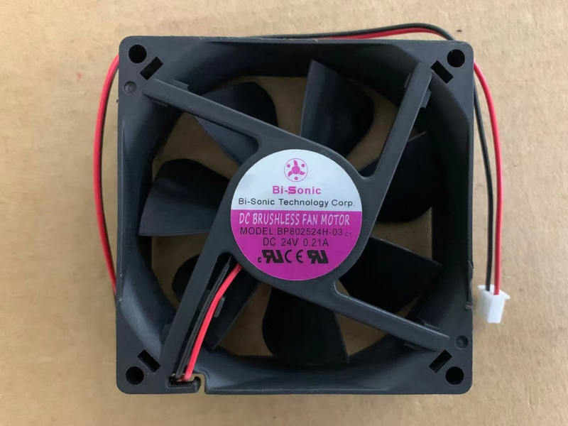 【人気】Bi-Sonic 8025 BP802524H-03 24V 0.21A 2 線式 インバータ冷却ファン 8cm