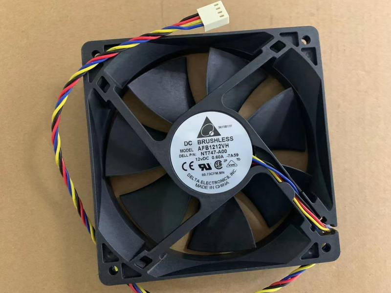 Delta AFB1212VH-AF96/F00/ PWM 12V 0.60A 12025 4PIN 冷却ファン 2/3/4 線対応