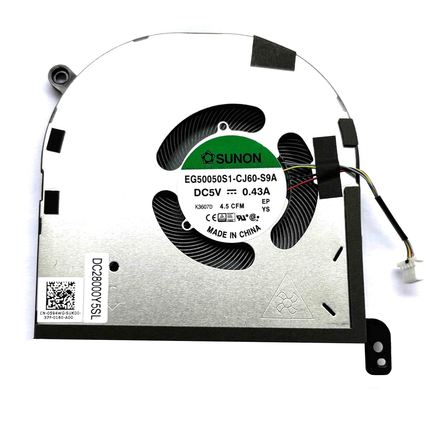 デル XPS 15 9530 ノートパソコン クーリングファン CN-0594WG CN-0MC4KC CPU+GPU 交換用 純正品質 DragonWings 