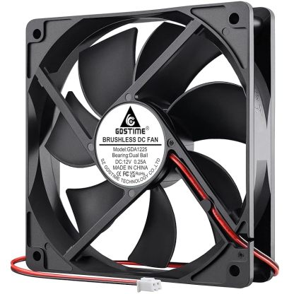 GDSTIME 4500RPM 8cm 冷却ファン 80×80×25mm 12V 新品 12 ヶ月保証 激安