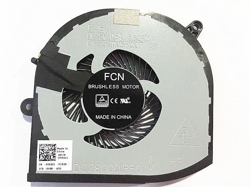 Dell XPS 15 9570 Precision 5520 5530 M5520 M5530 交換用 CPU GPU ファン 008YY9 0TK9J1 TK9J1 08YY9 新品即納