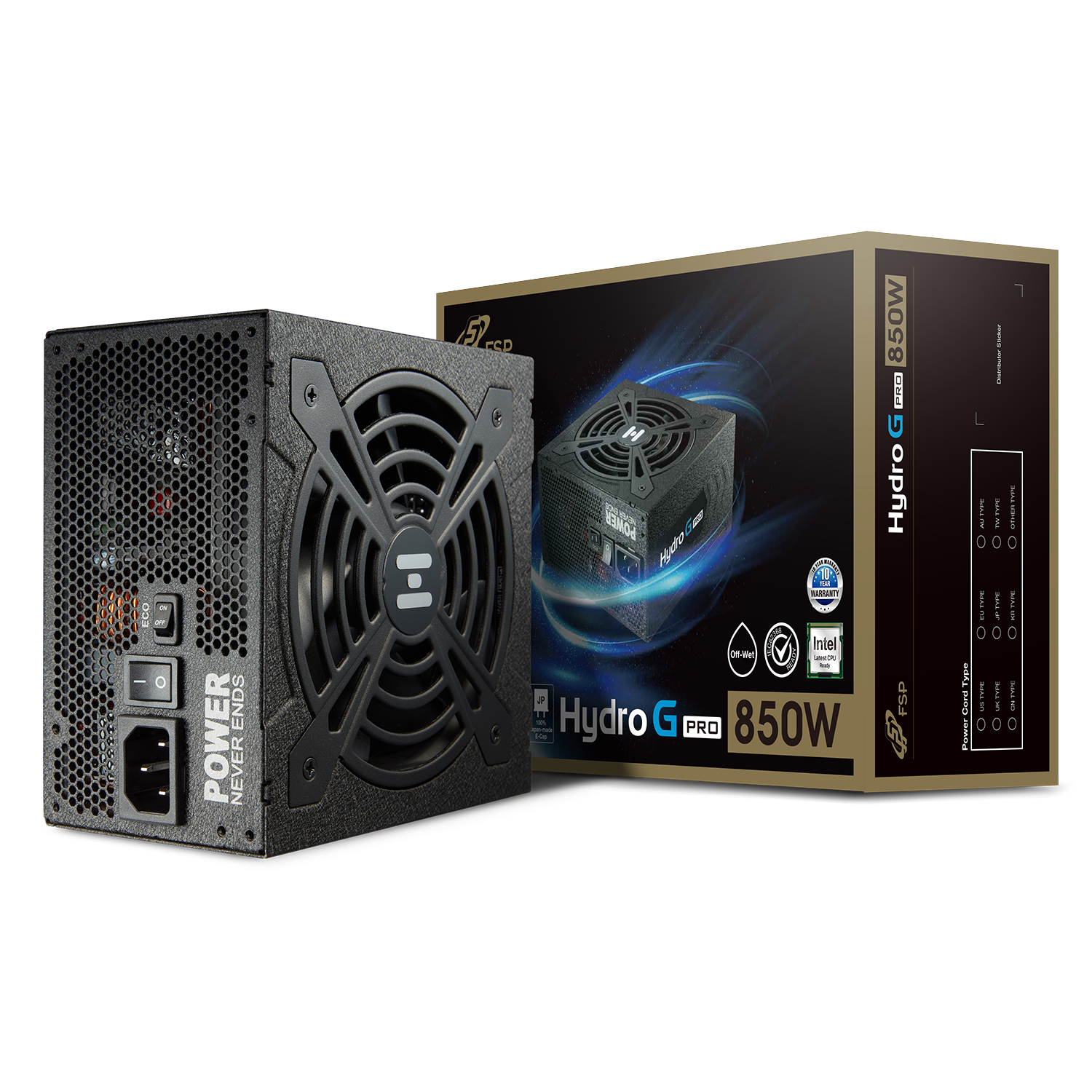 FSP HYDRO G PRO / VITA GM850W / 1000W ATX3.0 PCIe5.0 READY GOLD 80+ FULLY MODULAR PSU / GEN 5 12VHPWR POWER SUPPLY UNITS