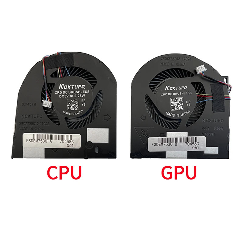 DELL Precision 7530 M7530 7540 M7540 P74F 用 CPU/GPU 冷却ファン 新品 12 ヶ月保証 激安