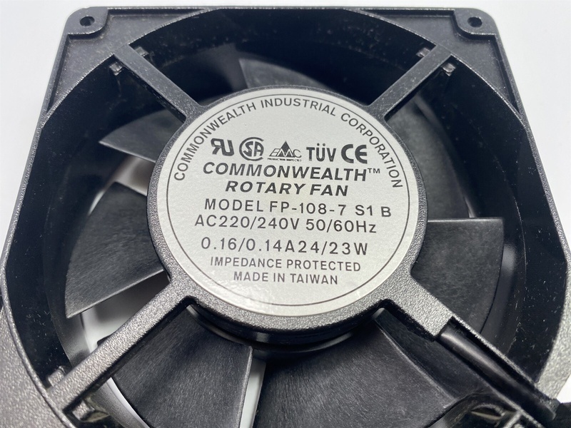 COMMONWEALTH FP-108-7 S1 B rotary 冷却ファン AC220/240V 新品 12 ヶ月保証 激安