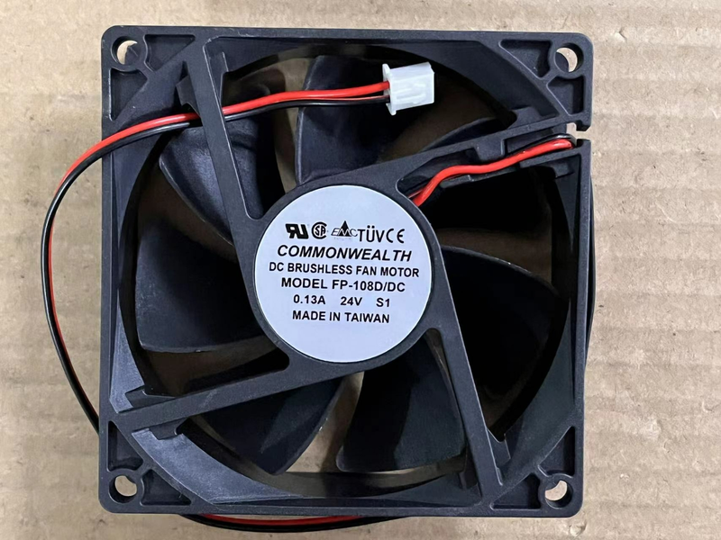 COMMONWEALTH FP-108D/DC S1 8025 8CM 正方形 DC 冷却ファン 24V 0.13A inverter 新品 12 ヶ月保証 激安​