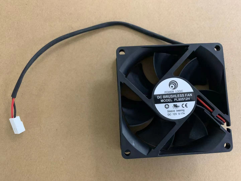 POWER LOGIC PL80S12H DC12V 0.17A 2 線式 8cm 8025 直流ブルーライト放熱ファン