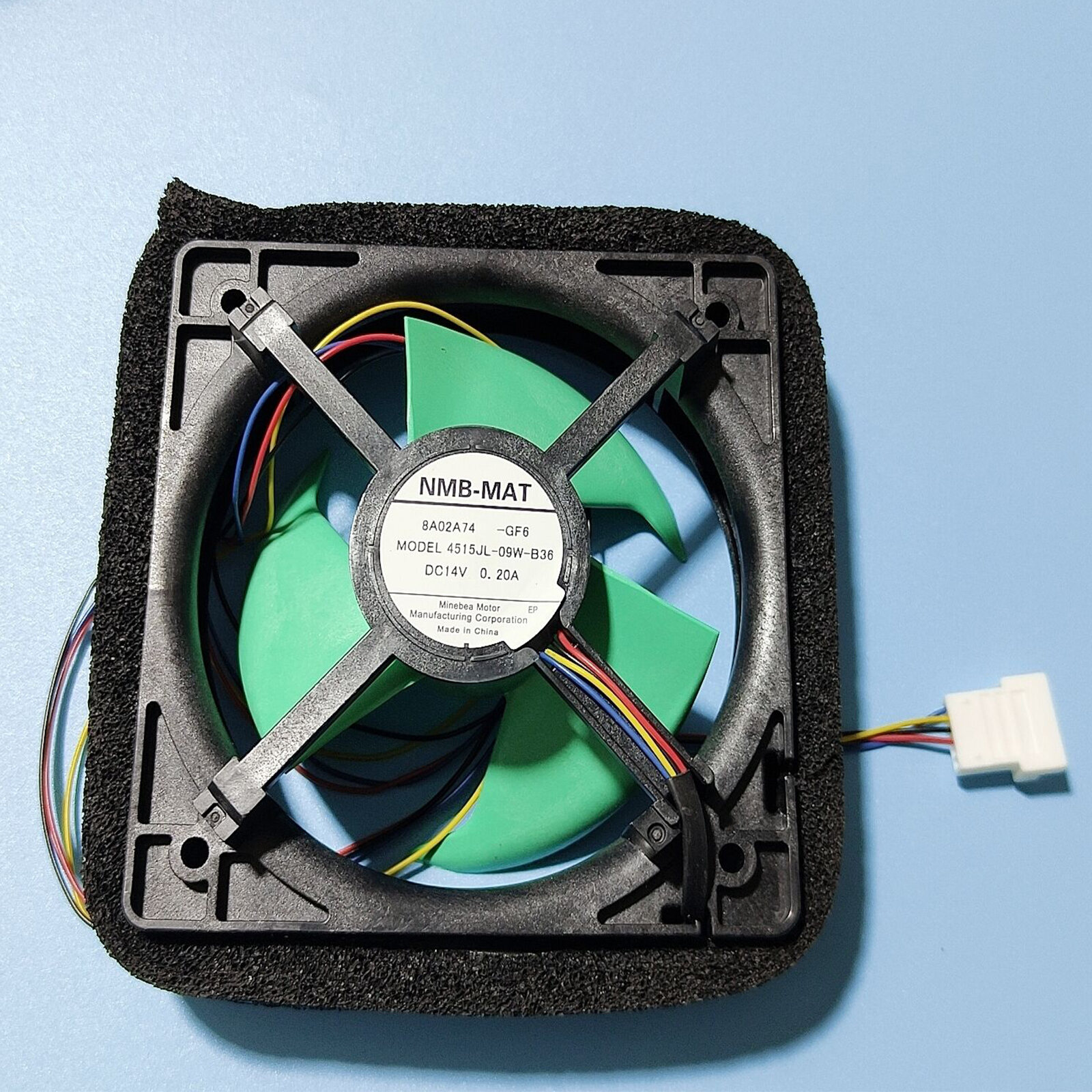 NMB-MAT 4515JL-09W-B36 冷蔵庫用冷却ファン DC14V 0.20A 4 線式 海尔・パナソニック互換 高品質・安価 30 日無理由返品