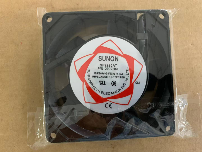 SUNON SF9225AT 2092HSL 軸流ファン AC220~240V 13/11W 92×92×25mm 2 ピン
