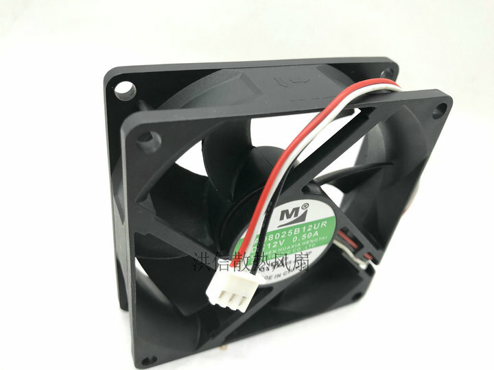 【YM】M Fan DA08025B12UR DC12V 0.50A 8025 8CM 3 ピン 3 線式冷却ファン-CPUファン販売店