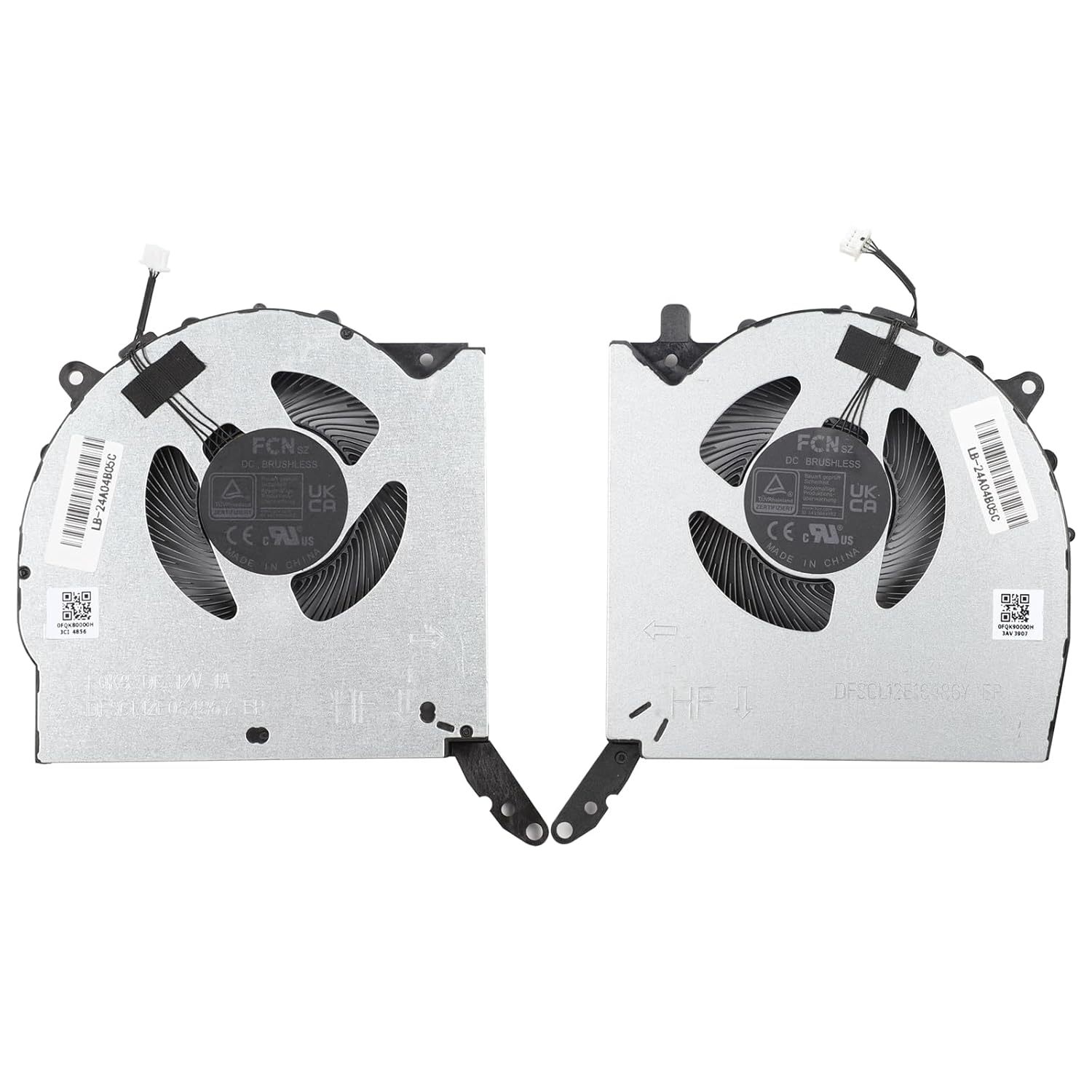 CPU+GPU Cooling Fan for Lenovo Legion Pro 5 16IRX8 82WK PRO 5 16ARX8 82wm R9000P Y9000P 2023 Series DFSCL12E06486Y FQK8 DFSCL12E16486Y FQK9 5H40S20807 5H40S20808 DC12V 1A Fan
