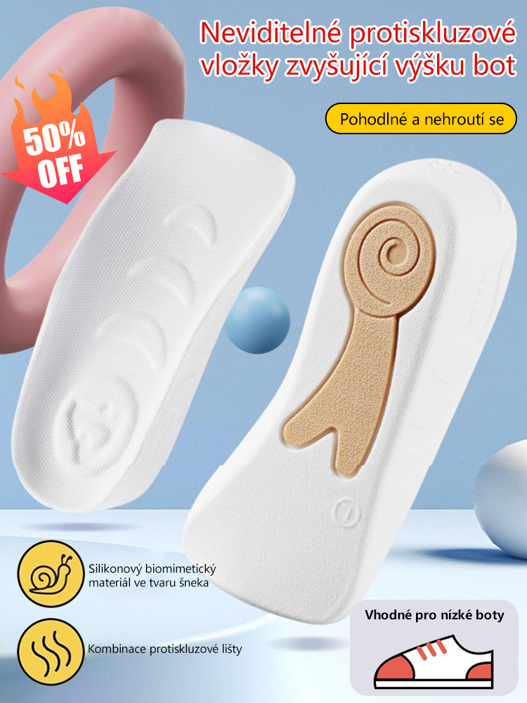 Silikonové protiskluzové vložky do bot