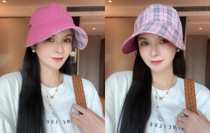 Oboustranný klobouk s velkou krempou na ochranu proti slunci