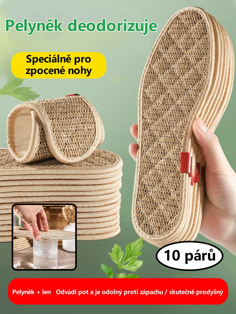 100% savé antibakteriální a deodorizační vložky z pelyňku a lnu