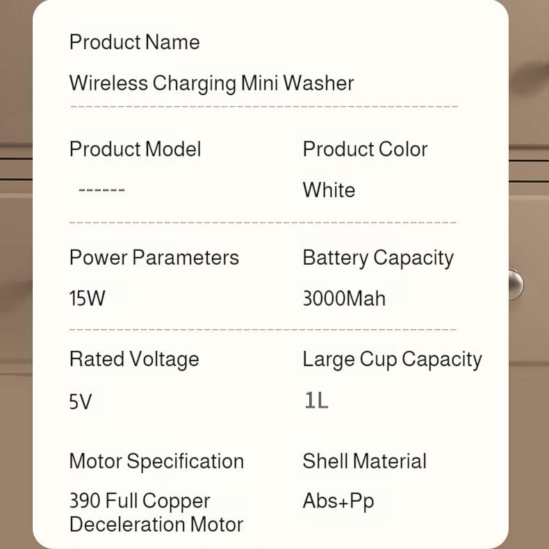 Mini wireless charging automatic small washing machine