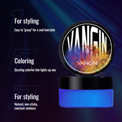 Men's Cool Color Hair Clay Colorful Styling Wax Black Brown Cool Color Hair Clay