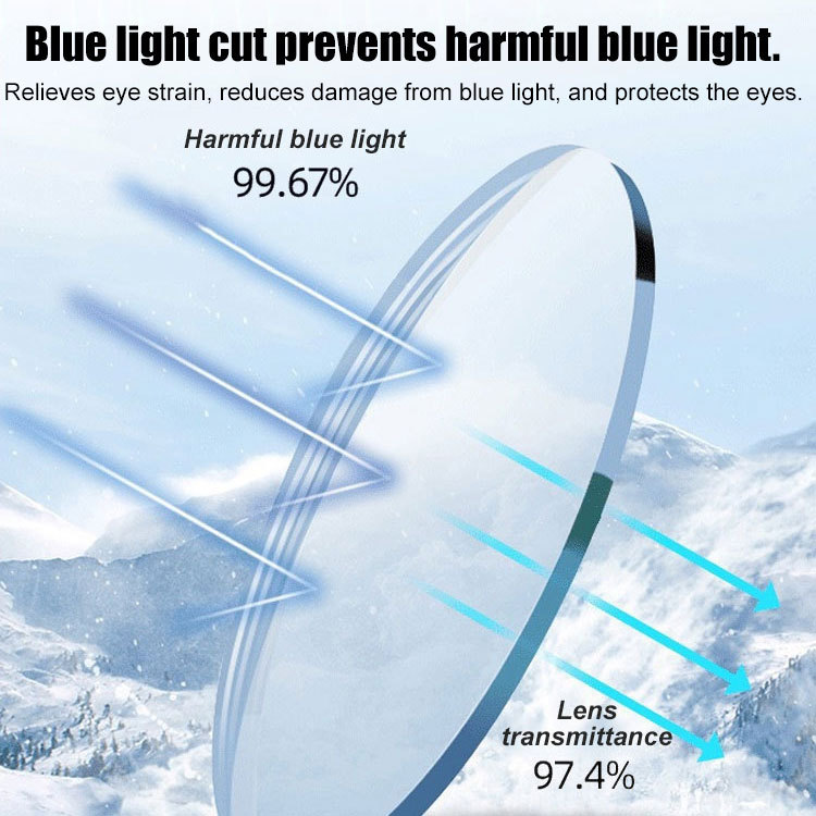 Men's highend antiblue light ultrahigh definition crystal glasses