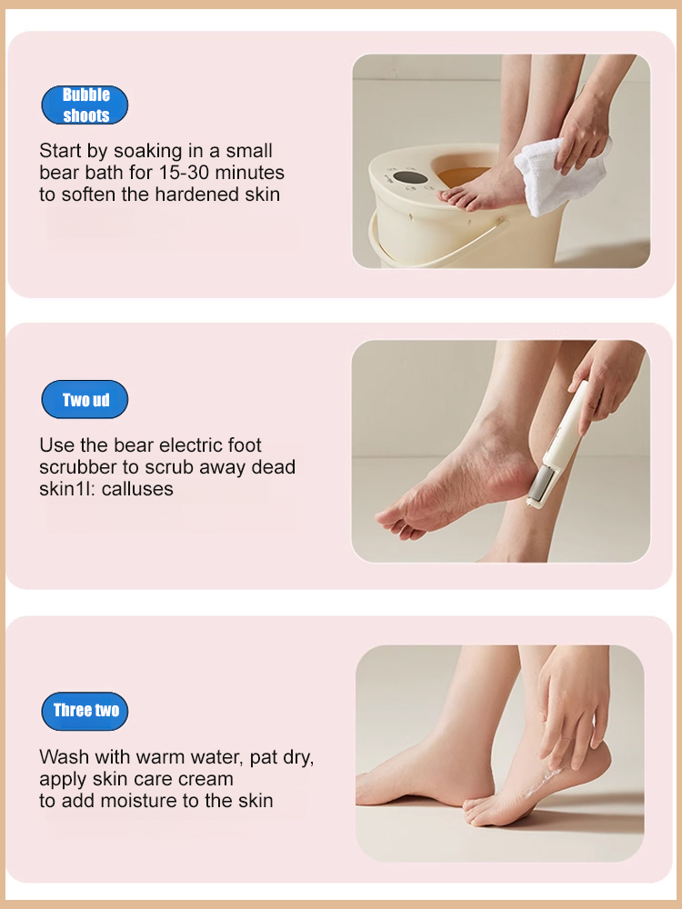 Electric foot scrubber