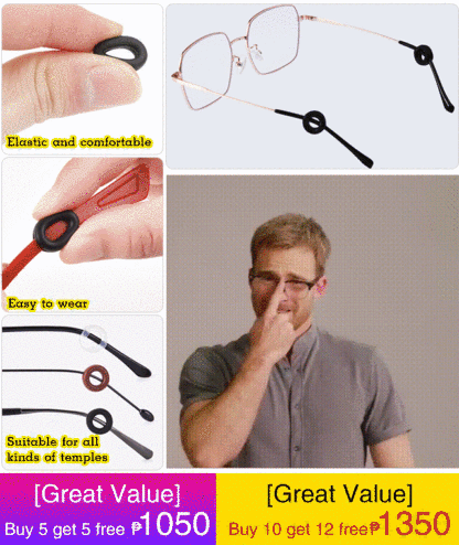 Round silicone glasses non-slip sleeve retainer