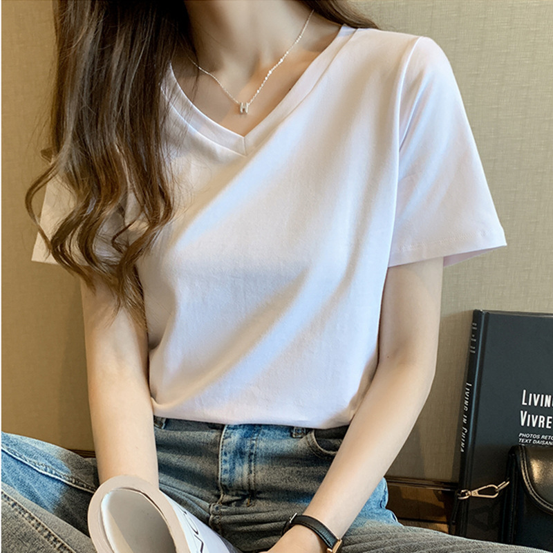 Women’s V-neck Cotton T-shirt
