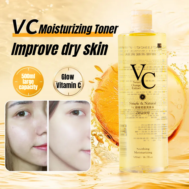 Moisturizing Water Vc Toner Large Capacity Skin Care Sweet Orange Extract Vitamin C