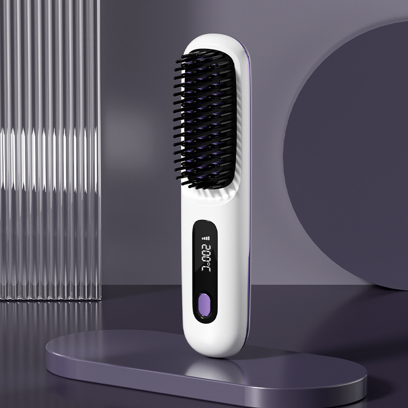 Portable Straightening and Curling Cordless Negative Ion comb