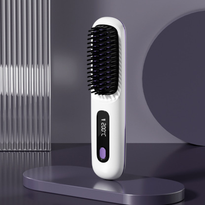 Portable Straightening and Curling Cordless Negative Ion comb