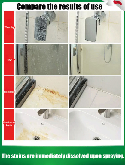 Oxalic acid cleaner for strong decontamination of tiles