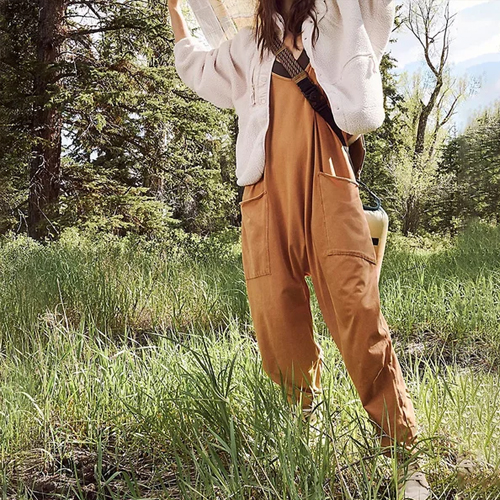 Fashion V-Neck Strappy Jumpsuit