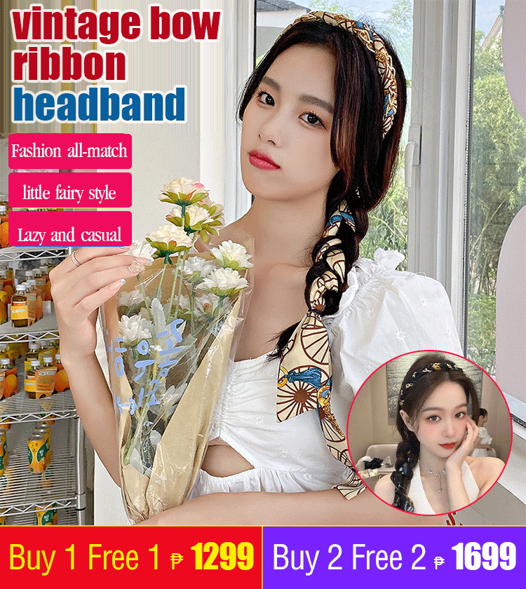 Vintage Bow Ribbon Headband