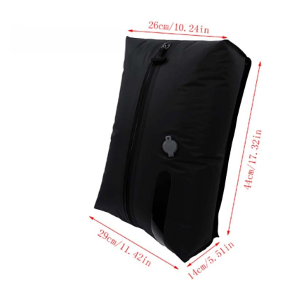 Pump-free travel clothing storage compression bag