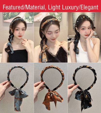 Vintage Bow Ribbon Headband