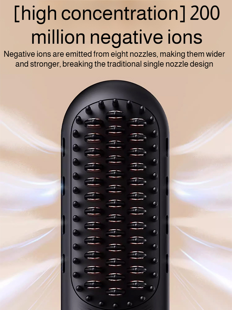 Portable Straightening and Curling Cordless Negative Ion comb
