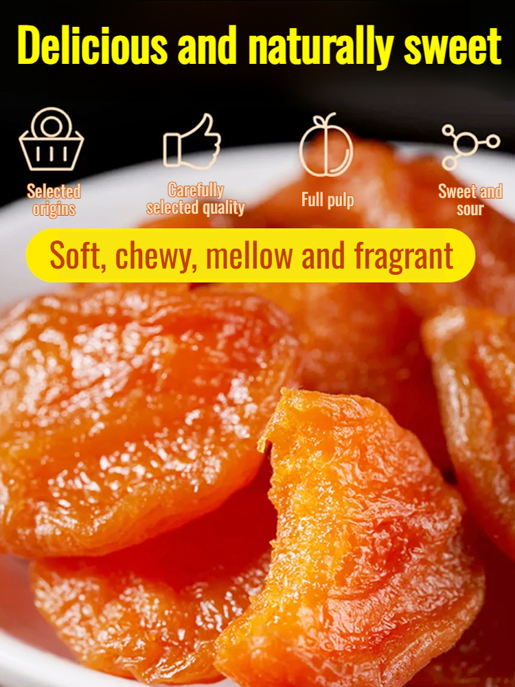 Dried Golden Apricot Natural Farmer's Coreless Apricot Meat Fruit Snacks Candied Fruit Dried Apricot