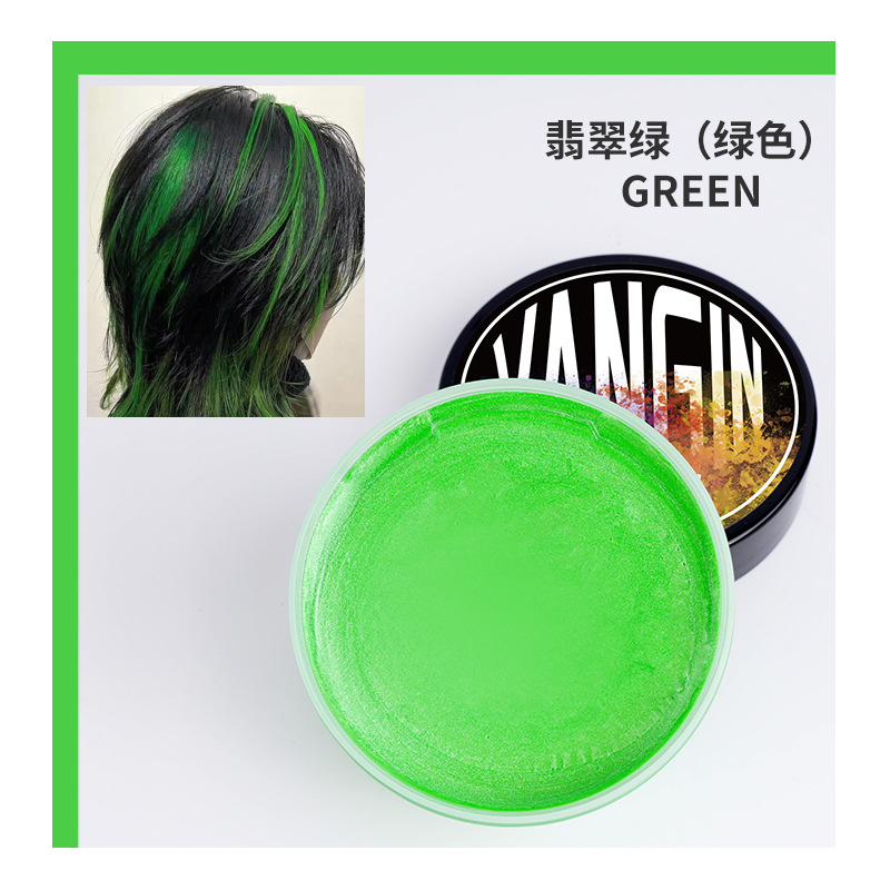 Men's Cool Color Hair Clay Colorful Styling Wax Black Brown Cool Color Hair Clay