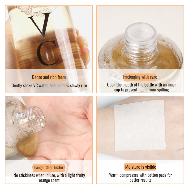 Moisturizing Water Vc Toner Large Capacity Skin Care Sweet Orange Extract Vitamin C