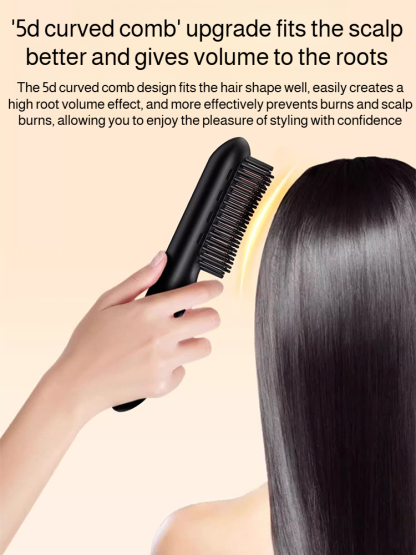 Portable Straightening and Curling Cordless Negative Ion comb