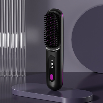 Portable Straightening and Curling Cordless Negative Ion comb