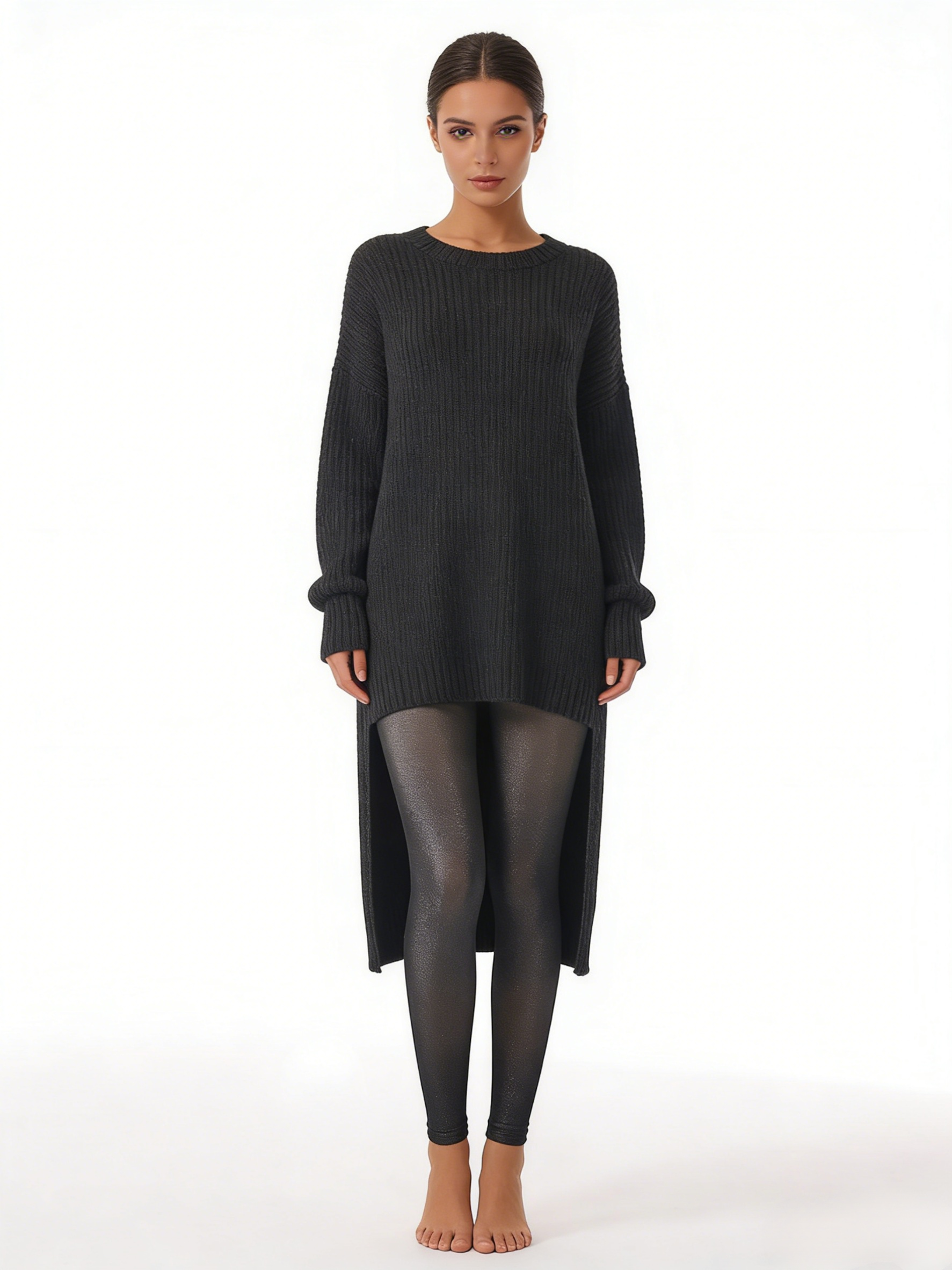 【Multicolor Options】Translucent Warm Fleece-Lined Base Layer Tights